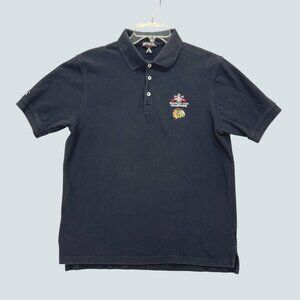 Antigua 2010 Nhl Stanley Cup Champions Chicago Blackhawks Polo Shirt Mens S